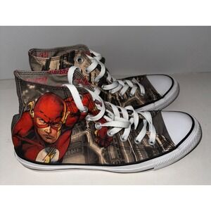 RARE VTG Converse High Top "The Flash Gordon" DC Comic Unisex Shoe SneakerSZ 7/9
